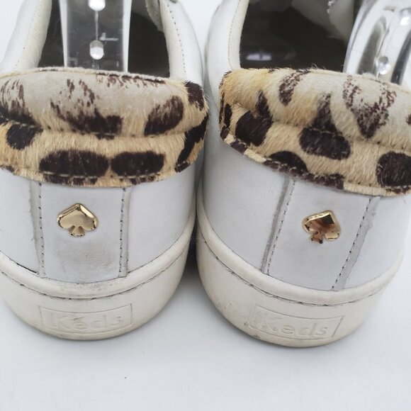 Keds x Kate Spade Ace Leather Leopard Sneakers Women's size 6 - Picture 7 of 12